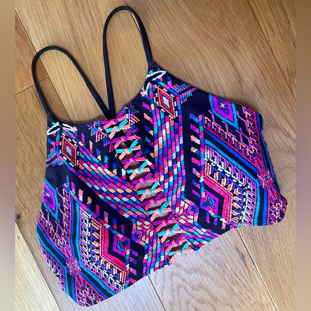 Body Glove High Neck Bikini Top Sz Large